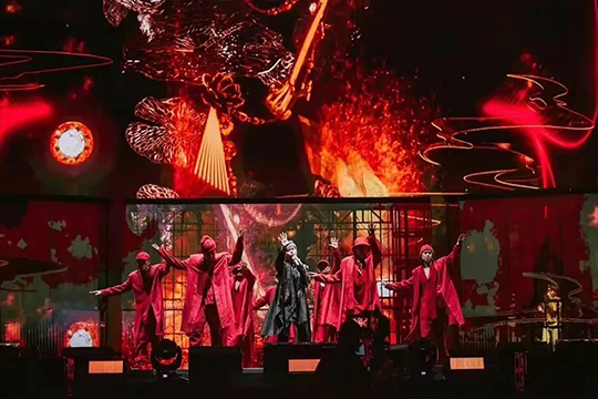 周杰伦新加坡演唱会，kaiyun开云大屏闪耀全场！