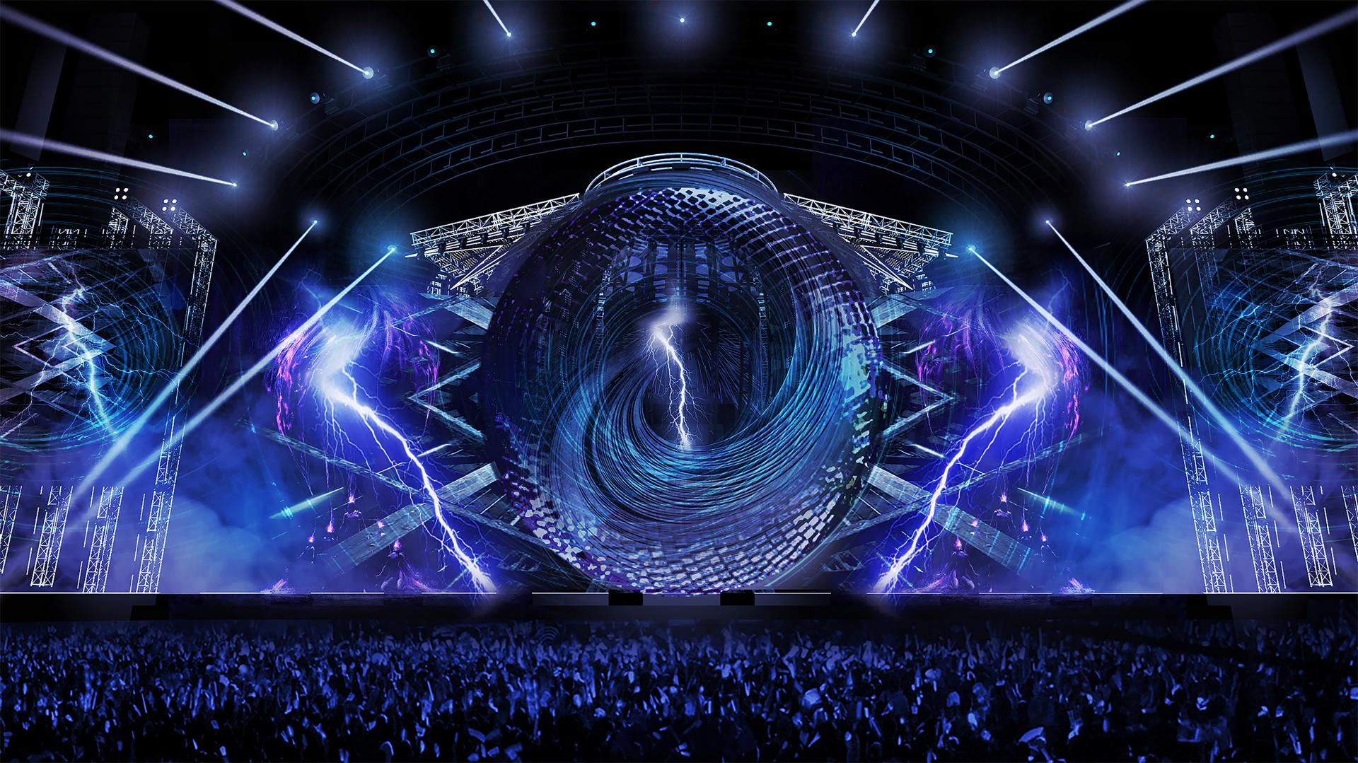 周杰伦演唱会球形屏